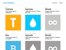 Tablet Screenshot of bluecrowbar.com